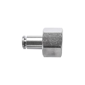 Metal Pu Fitting Straight 4mm 1/4' F